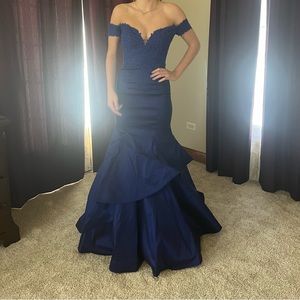 Blue prom dress